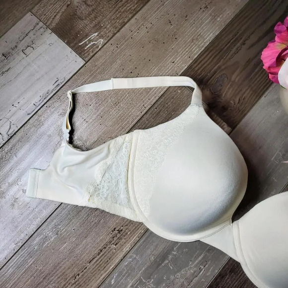 NWT Secret Treasures 36DD Cream Women's Bra with Lace - Picture 14 of 14